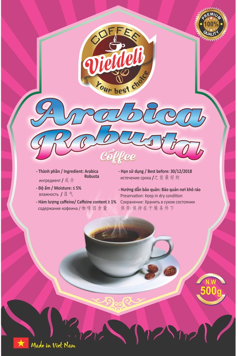 ARABICA ROBUSTA ROASTED COFFEE BEANS